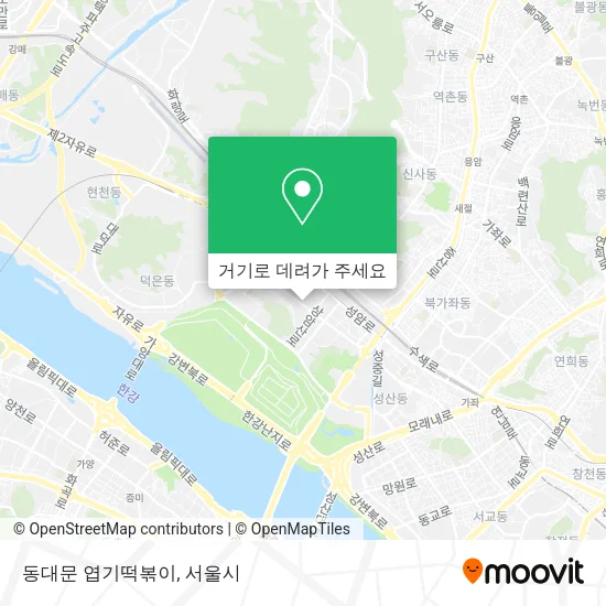 동대문 엽기떡볶이 지도