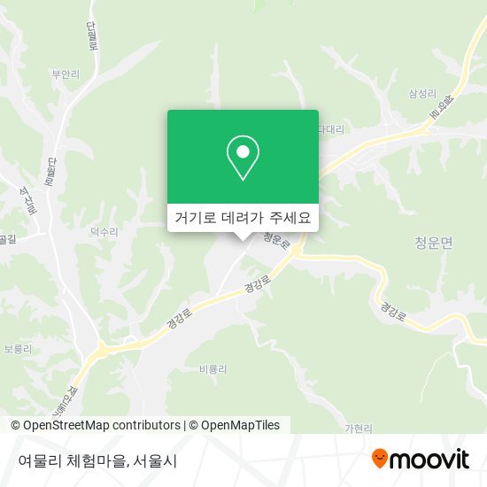 여물리 체험마을 지도