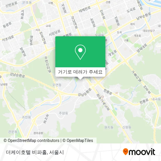 더케이호텔 비파홀 지도