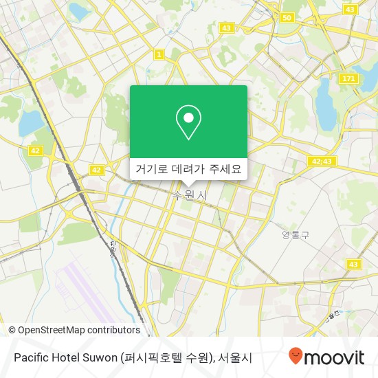 Pacific Hotel Suwon (퍼시픽호텔 수원) 지도
