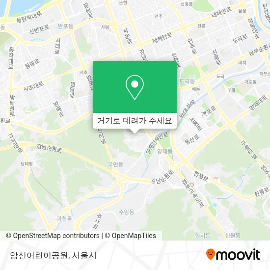 암산어린이공원 지도