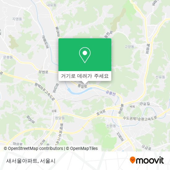 새서울아파트 지도