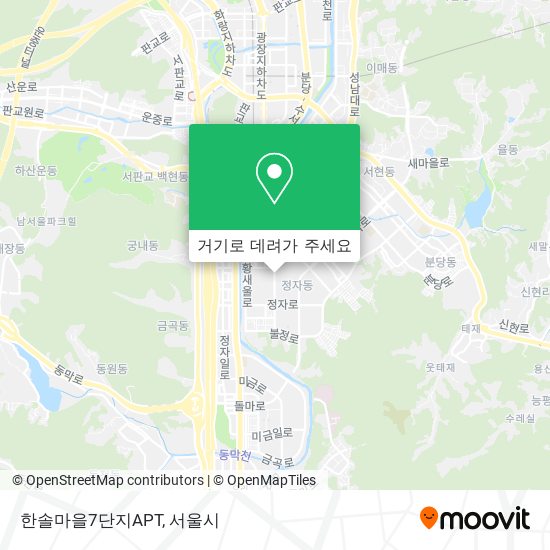 한솔마을7단지APT 지도