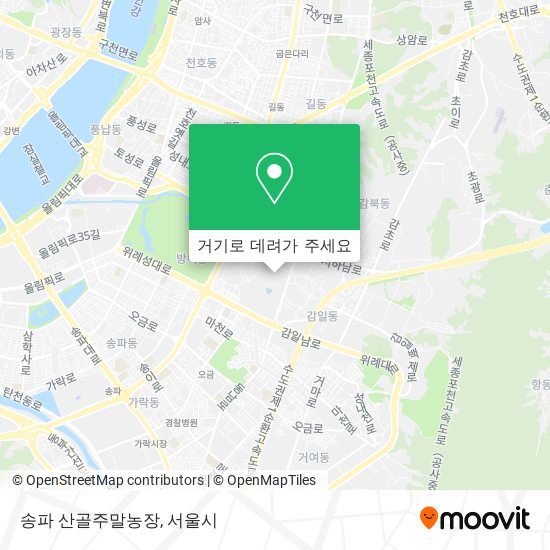 송파 산골주말농장 지도