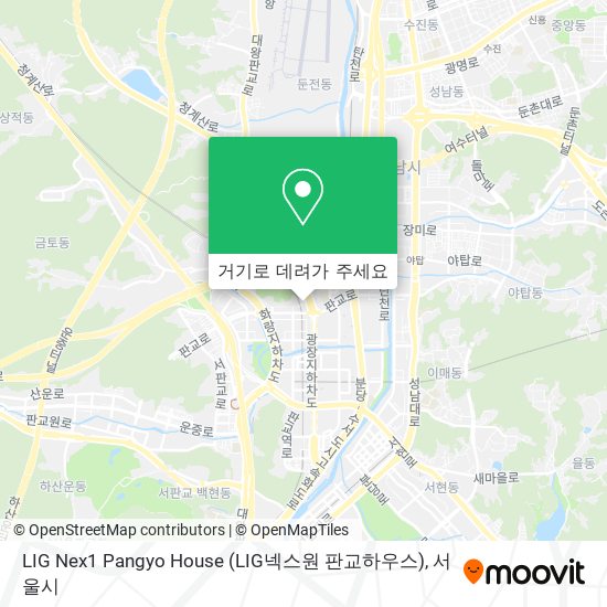 LIG Nex1 Pangyo House (LIG넥스원 판교하우스) 지도
