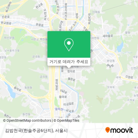 김밥천국(한솔주공6단지) 지도