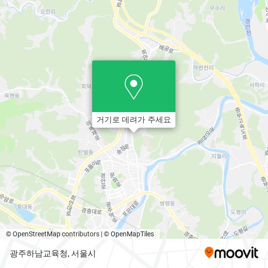 광주하남교육청 지도