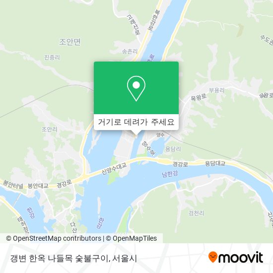 갱변 한옥 나들목 숯불구이 지도