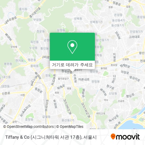 Tiffany & Co (시그니쳐타워 서관 17층) 지도