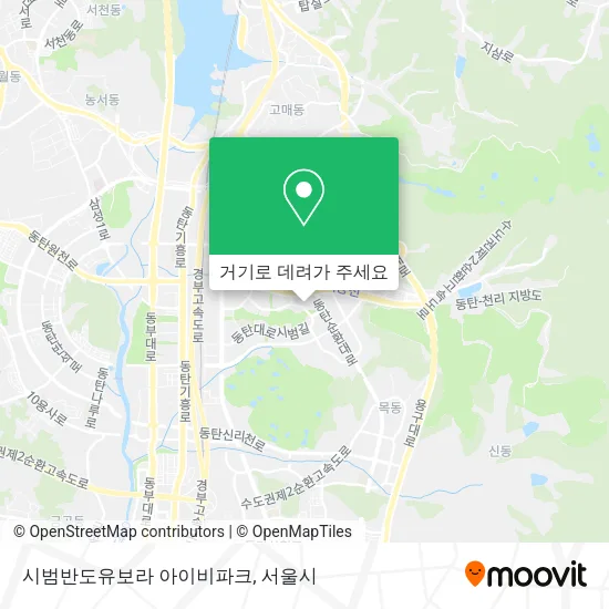 시범반도유보라 아이비파크 지도