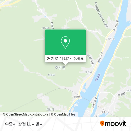수종사 삼정헌 지도