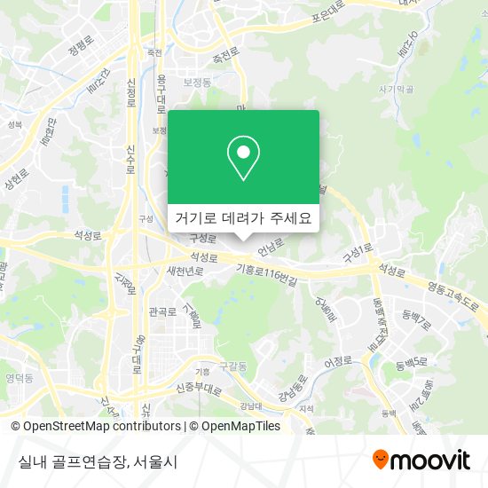실내 골프연습장 지도