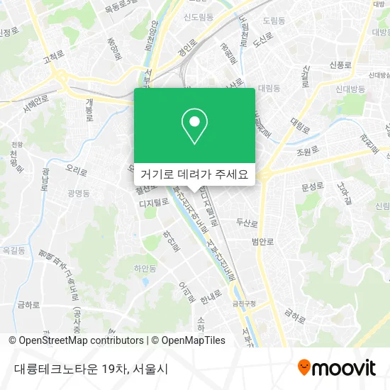 대륭테크노타운 19차 지도