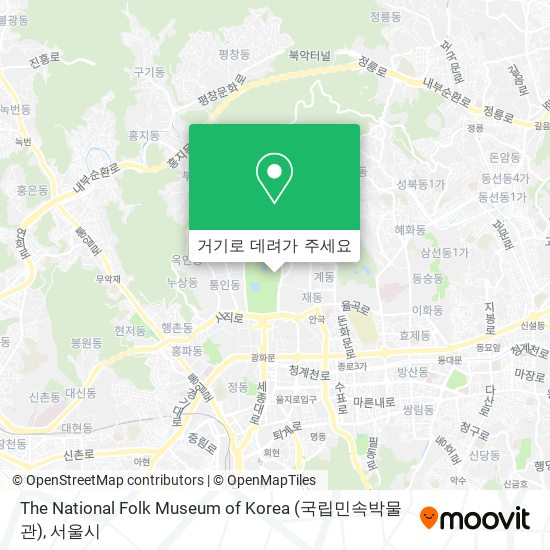 The National Folk Museum of Korea (국립민속박물관) 지도