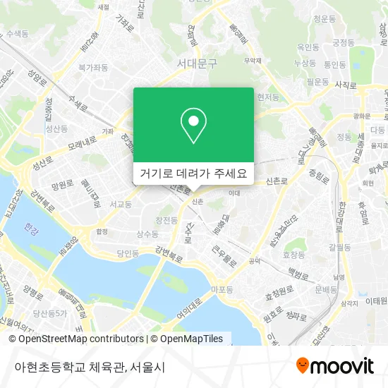 아현초등학교 체육관 지도