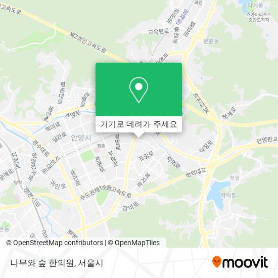 나무와 숲 한의원 지도