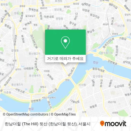 한남더힐 (The Hill) 뒷산 (한남더힐 뒷산) 지도