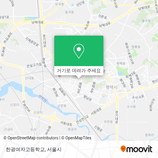 한광여자고등학교 지도