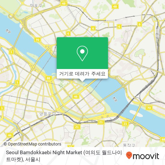 Seoul Bamdokkaebi Night Market (여의도 월드나이트마켓) 지도