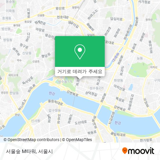 서울숲 M타워 지도