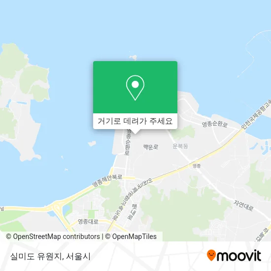 실미도 유원지 지도
