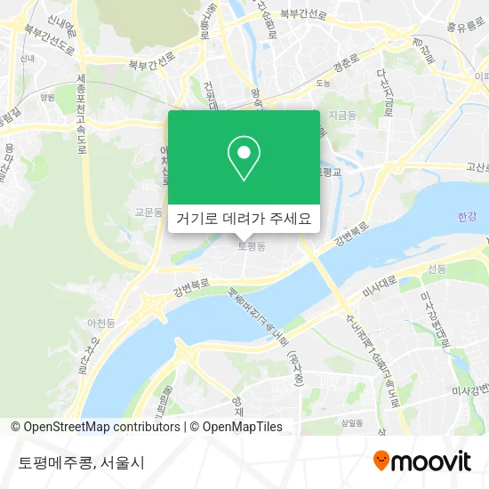 토평메주콩 지도