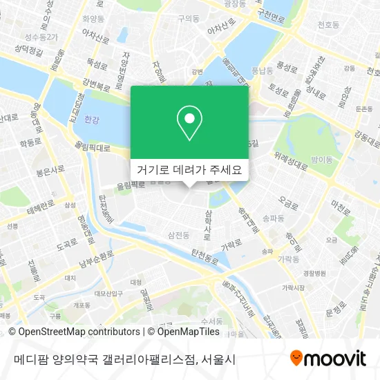 메디팜 양의약국 갤러리아팰리스점 지도