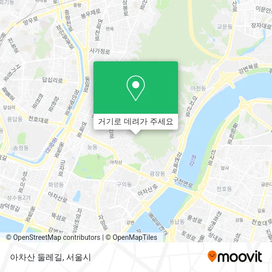 아차산 둘레길 지도