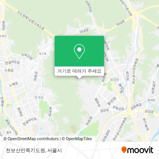 천보산민족기도원 지도