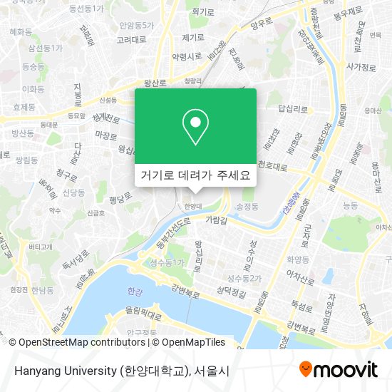 Hanyang University (한양대학교) 지도