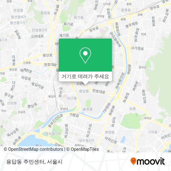 용답동 주민센터 지도