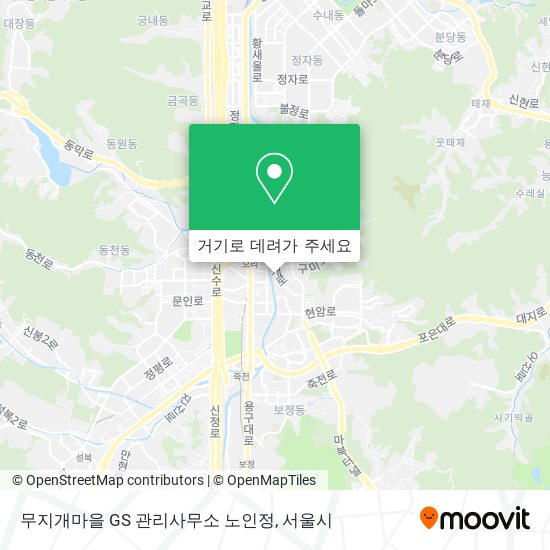 무지개마을 GS 관리사무소 노인정 지도