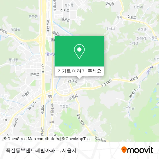죽전동부센트레빌아파트 지도