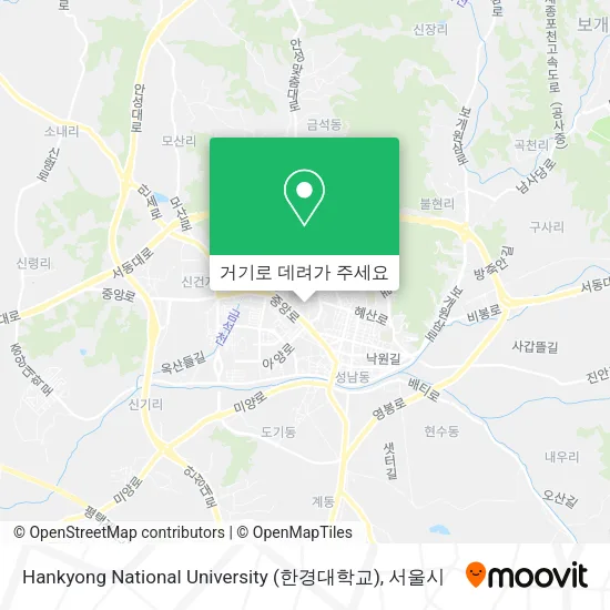 Hankyong National University (한경대학교) 지도