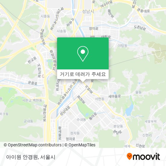 아이원 안경원 지도