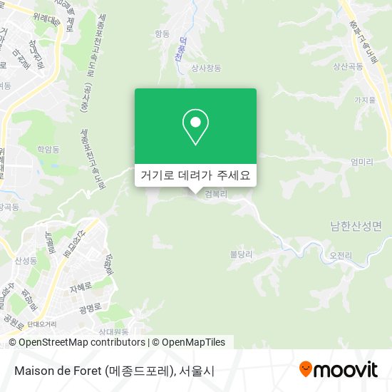 Maison de Foret (메종드포레) 지도