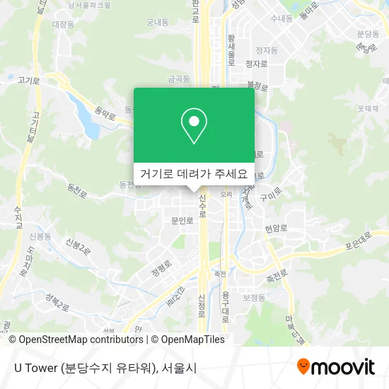 U Tower (분당수지 유타워) 지도