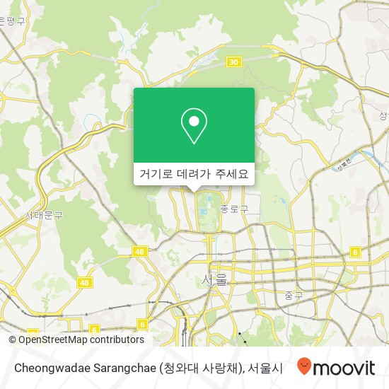 Cheongwadae Sarangchae (청와대 사랑채) 지도