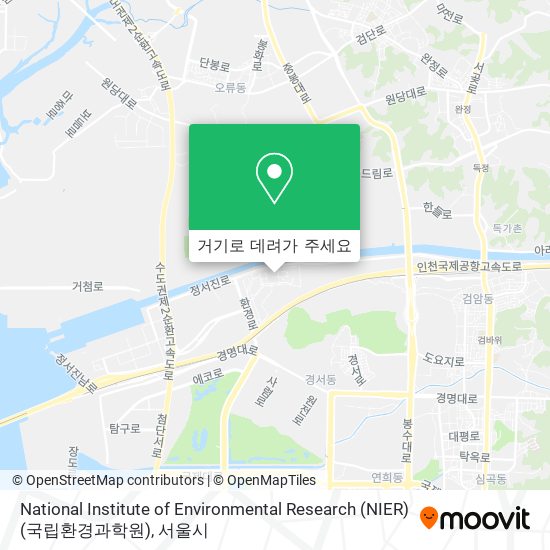 National Institute of Environmental Research (NIER) (국립환경과학원) 지도