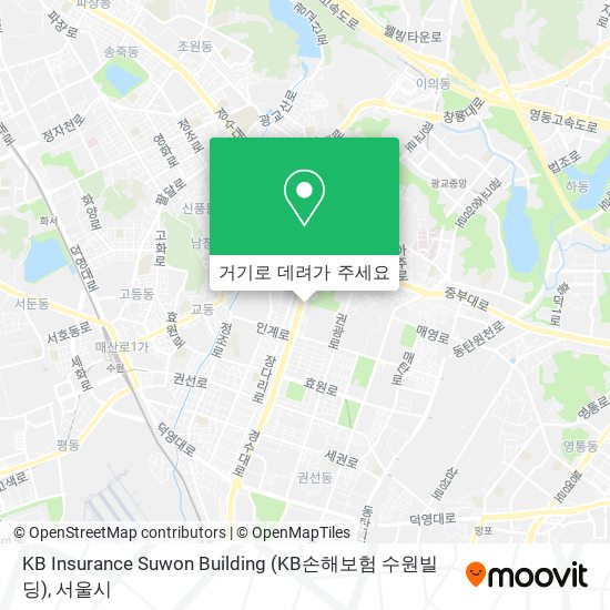 KB Insurance Suwon Building (KB손해보험 수원빌딩) 지도