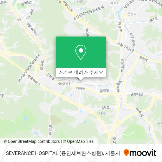 SEVERANCE HOSPITAL (용인세브란스병원) 지도