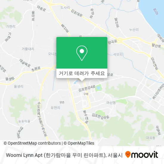 Woomi Lynn Apt (한가람마을 우미 린아파트) 지도