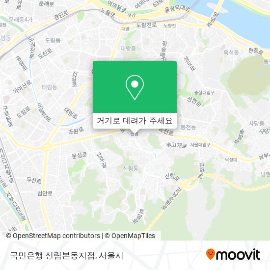 국민은행 신림본동지점 지도