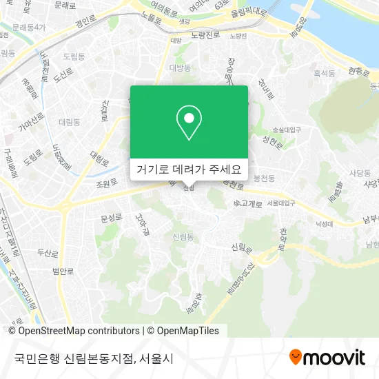 국민은행 신림본동지점 지도