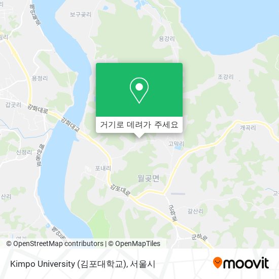 버스로 김포시, 경기도의 Kimpo University (김포대학교)에 어떻게 가나요?