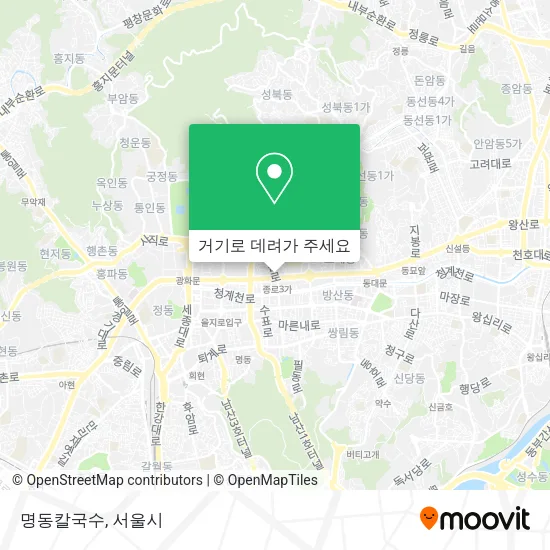 명동칼국수 지도