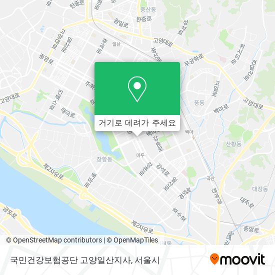 국민건강보험공단 고양일산지사 지도