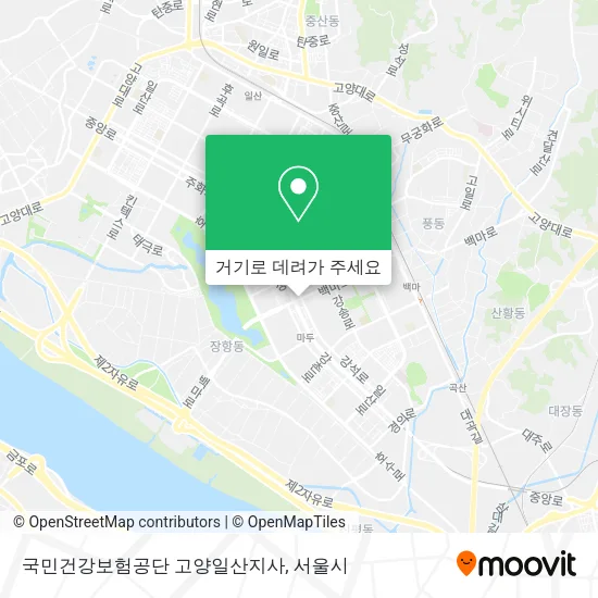 국민건강보험공단 고양일산지사 지도