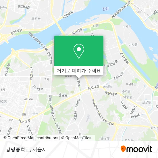 강명중학교 지도