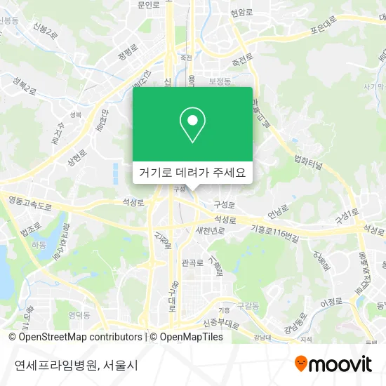 연세프라임병원 지도